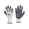 GUANTE 100% POLIEST. IMPREG. NITRILO GRIS T-8   CAJA 12 UNID.