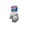 GUANTE 100% POLIEST. IMPREG. NITRILO GRIS T-9   CAJA 12 UNID.
