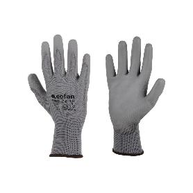 BLISTER G. 100%  POLIEST. IMPREG. PU GRIS T-8   CAJA 12 UNID.