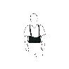FAJA DE TRABAJO CON TIRANTES TALLA XL