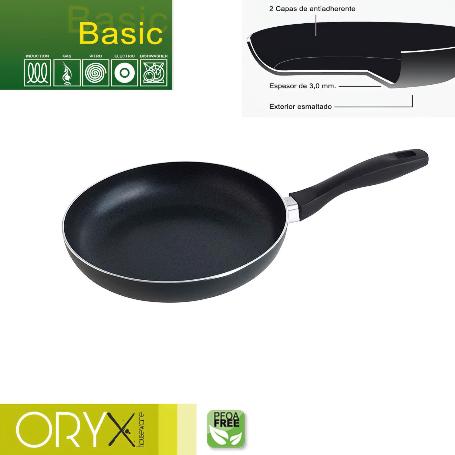 ORYX SARTÉN ALUMINIO ANTIADHERENTE BASIC, ALTA RESISTENCIA, APTA INDUCCIÓN, LIBRE PFOA, DIÁMETRO 24 CM, ESPESOR 3 M