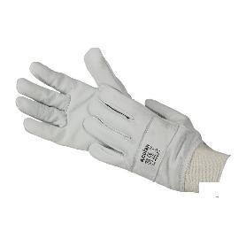 GUANTE AJUSTABLE DE PIEL DE FLOR VACUNO REFORZADO TALLA 10 VENTA UNITARIA