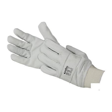 GUANTE AJUSTABLE PIEL FLOR REFORZADO TALLA 9   CAJA 12 UNID.