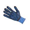 GUANTE IMPREGNADO CON PUNTOS AZULES DE NITRILO TALLA 9   CAJA 12 UNID.