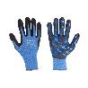 GUANTE IMPREGNADO CON PUNTOS AZULES DE NITRILO TALLA 9 VENTA UNITARIA