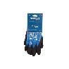 GUANTE IMPREGNADO SANDY DOBLE CAPA DE NITRILO AZUL TALLA 6 VENTA UNITARIA