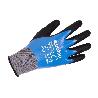 GUANTE IMPREGNADO SANDY DOBLE CAPA DE NITRILO AZUL TALLA 9 VENTA UNITARIA