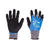 GUANTE IMPREGNADO SANDY DOBLE CAPA DE NITRILO AZUL TALLA 9 VENTA UNITARIA