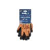 GUANTE NARANJA FLUOR CON REVESTIMIENTO LATEX TERMICO T-10   CAJA 12 UNID.