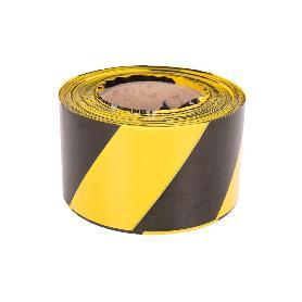 CINTA BALIZAM. AMARILLA/NEGRA 80MM X 200MTS