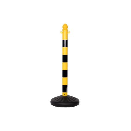 POSTE Y BASE PARA CADENA (AMAR/NEGRO) 1M