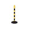 POSTE Y BASE PARA CADENA (AMAR/NEGRO) 1M