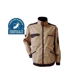 CHAQUETA TRABAJO BENZ 280GMS/M BEIS-NEGRO T-XXXL
