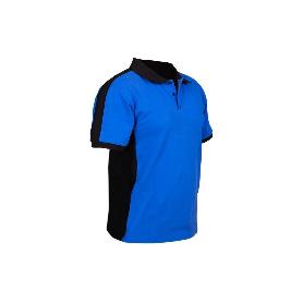POLO FREYJA ELASTANO 210 G/M2 AZUL-NEGRO TALLA L