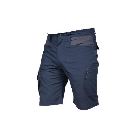 BERMUDAS DE TRABAJO TYR ELASTANO 215 G/M2 AZUL MARINO CON DETALLES GRISES TALLA 60