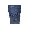 BERMUDAS DE TRABAJO TYR ELASTANO 215 G/M2 AZUL MARINO CON DETALLES GRISES TALLA 62