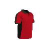 POLO HELA ELASTANO 200 G/M2 ROJO OSCURO-NEGRO TALLA S