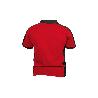 POLO HELA ELASTANO 200 G/M2 ROJO OSCURO-NEGRO TALLA S