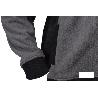 CHAQUETA POLAR MODELO WALKER 370 G/M GRIS-NEGRO TALLA S