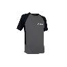 CAMISETA TRANSPIRABLE MODELO PILOTE GRIS-NEGRA 160 G/M2 TALLA-XXXL