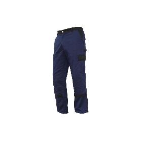 PANTALON TRAB. FLEX. JANO SLIM FIT MARINO/NEGRO T-42