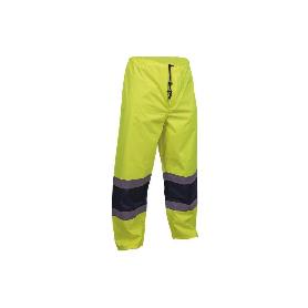 PANTALÓN DE LLUVIA DE ALTA VISIBILIDAD MODELO BELLATRIX AMARILLA Y AZUL TALLA M