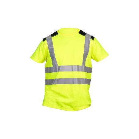 CAMISETA DE ALTA VISIBILIDAD MODELO ATLAS AMARILLA Y NEGRA TALLA L