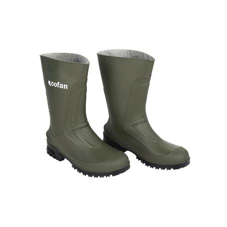 BOTA PVC VERDE MEDIA CAÑA TALLA 37