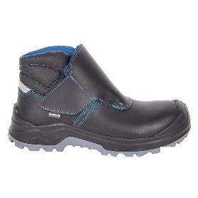 BOTA DE PIEL NEGRA CON VELCRO S3S MODELO URIAN PRO TALLA 39