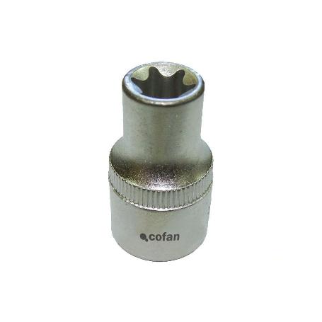 LLAVE DE VASO 1/4 TORX HEMBRA E-10
