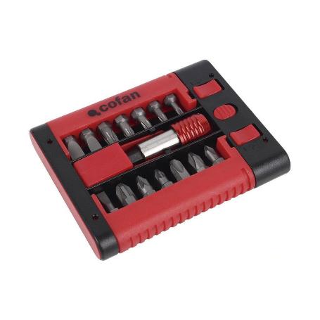 SET PUNTAS ADAPTADOR PH, PZ, TORX, SL  (15 PCS.)