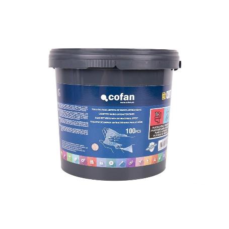 TOALLITAS PARA LIMPIEZA DE MANOS ANTIBACTERIAS 100 UDS