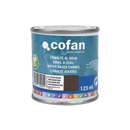 ESMALTE AL AGUA (125 ML) MARRÓN TOSCANA SATINADO