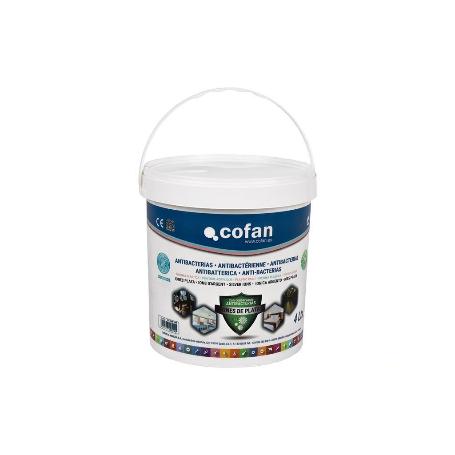 PINTURA PLASTICA ANTIBACTERIAS IONES PLATA 4 L