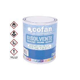 DISOLVENTE CLOROCAUCHO 750 ML