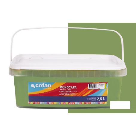 PINTURA PLÁSTICA MONOCAPA VERDE PISTACHO (2,5 LT