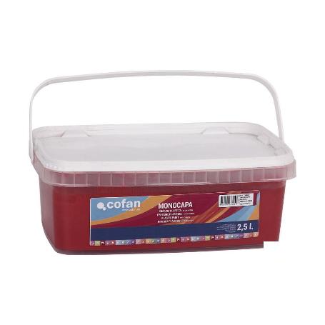 PINTURA PLÁSTICA MONOCAPA ROJO DIABLO (2,5 LT)