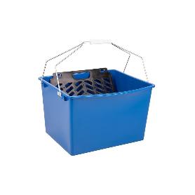 CUBETA 16 L. AZUL CON REJILLA 2 ASAS