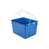 CUBETA 16 L. AZUL CON REJILLA 2 ASAS