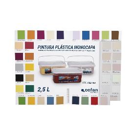 CARTA DE COLORES PINTURA PLASTICA MONOCAPA