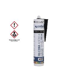 SILICONA ACETICA UNIVERSAL 280 ML NEGRO