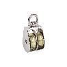 POLEA DOBLE GIRATORIA NIQUELADA (Ø25MM) VENTA UNITARIA