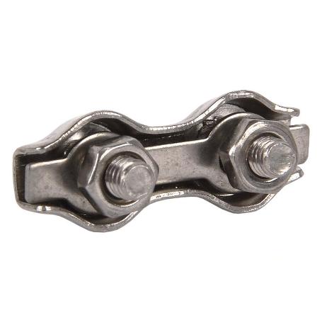 SUJETACABLES PLANOS DOBLES INOX. M-2 VENTA UNITARIA