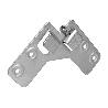COLGADOR ESCUADRA DOBLE ZINCADO 59X59 MM   CAJA 40 UNID.