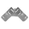 COLGADOR ESCUADRA DOBLE ZINCADO 59X59 MM   CAJA 40 UNID.