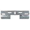 PLACA COLGADOR DOBLE 130 MM CON HUECO 42 MM VENTA UNITARIA