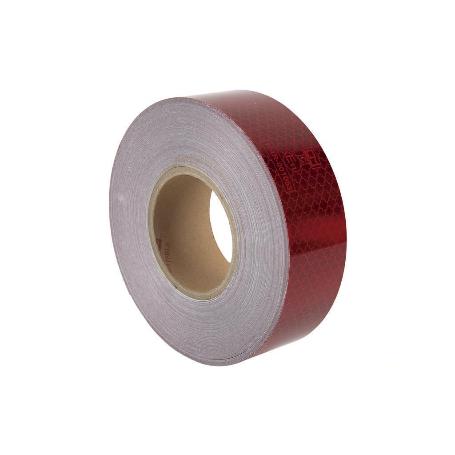 ROLLO RETROREFLECTANTE CONTINUO - 50M ROJO