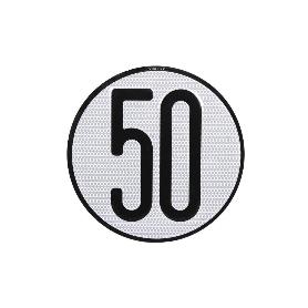 PLACA DE VELOCIDAD HOMOLOGADA 50