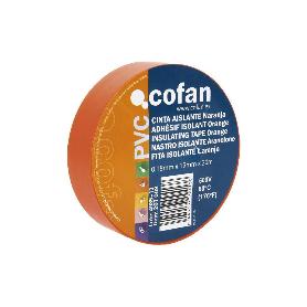 CINTA AISLANTE 180 MICRAS NARANJA 19MMX20 METROS   CAJA 10 UNID.