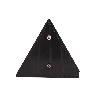 CATADIÓPTRICO TRIANGULAR ROJO 155 X 137 MM CON AGUJERO Y TORNILLOS